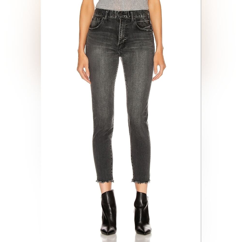 Moussy Vintage Westcliffe Skinny Ankle Jeans Light Black Size 25